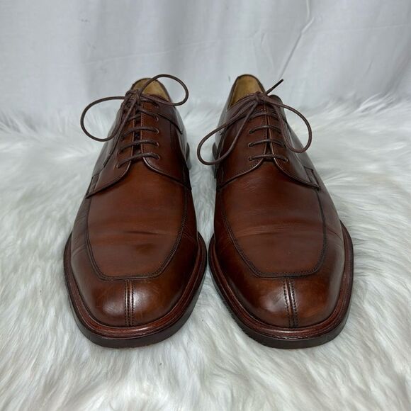 Mezlan Fiore Men’s Brown Leather Lace-Up Derby Dress Shoes Lined US 12 M MEZLAN FIORE Oxford Dress Shoes Mens Size 12 M Brown Leather  main image 3